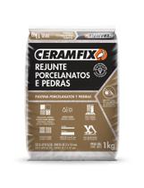 Rejunte porcelanato/pedras bege claro (novo) 1kg - ceramfix
