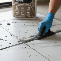 Rejunte Porcelanatos E Pedras Cinza Artico 1kg Novo - Ceramfix Rejunte Porcelanatos E Pedras Cinza Artico 1kg Novo - Ceramfix