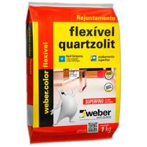Rejunte Quartz Flex Branco 1Kg - Kit C/15 KG