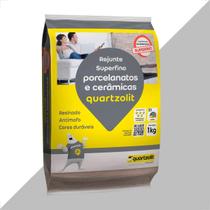 Rejunte quartzolit 1kg porcelanato cinza urbano Rejunte quartzolit 1kg porcelanato cinza urbano