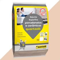 Rejunte quartzolit 5kg porcelanato bege