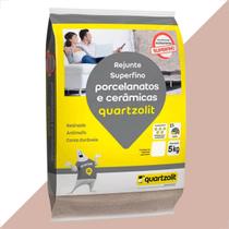 Rejunte quartzolit 5kg porcelanato marrom tabaco