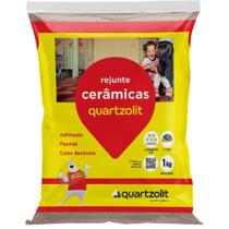 Rejunte Quartzolit Branco 1kg Flexível Para Cerâmica Rejunte Quartzolit Branco 1kg Flexível Para Cerâmica