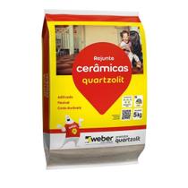 Rejunte Quartzolit Marrom Café 5kg Flexível Para Cerâmica Rejunte Quartzolit Marrom Café 5kg Flexível Para Cerâmica