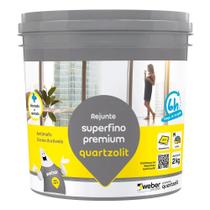 Rejunte Superfino Premium Quartzolit Pote 2kg Cinza Artico