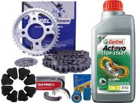 Relação, Bucha Coroa E Balança, Lona, Oleo Titan 160 Fan 160 Relação, Bucha Coroa E Balança, Lona, Oleo Titan 160 Fan 160