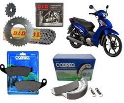 Relacao Did + Lona Pastilha Freio Cobreq Biz 125 2005 A 2017