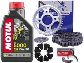 Relação, Óleo 10w30, Lona, Coxim Titan 160/ Fan 160 16 Á 22 Relação, Óleo 10w30, Lona, Coxim Titan 160/ Fan 160 16 Á 22