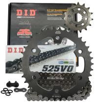 Relação Premium Did Jt 525 V0 100 Elos 38/15 Interceptor Continental 650 2018 até 2025 Relação Premium Did Jt 525 V0 100 Elos 38/15 Interceptor Continental 650 2018 até 2025