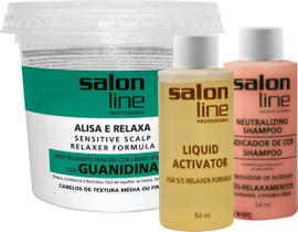 Relaxamento Guanidina Cabelos Finos Salon Line