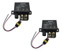 Rele 12v 150a Auxiliar Partida Com Chicote - 5 Peças