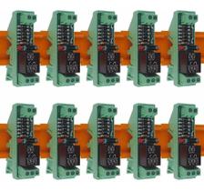 Relé Acoplador 10Pçs: Automação Robusta 5-220 5V