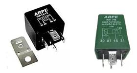 Relé Auxiliar 12v 4 Term 40a C/ Chicote Uso Geral - 5 Pçs Relé Auxiliar 12v 4 Term 40a C/ Chicote Uso Geral - 5 Pçs