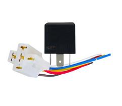 Rele Auxiliar 12v 40a Automotivo 5 Pinos Universal + Chicote Rele Auxiliar 12v 40a Automotivo 5 Pinos Universal + Chicote