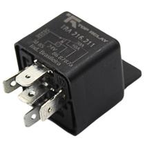 Relé Auxiliar 24V 5 Terminais 30 40A Com Suporte Eurotech e Eurotrack 450E 37T