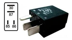Rele auxiliar 4 term. 12v 30a minipreto Rele auxiliar 4 term. 12v 30a minipreto