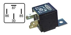 Rele auxiliar 4 term. 24v 30a c/suporte preto Rele auxiliar 4 term. 24v 30a c/suporte preto