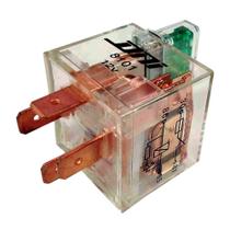 Rele Auxiliar Acrilico com Led Fusivel 40A 12v 4 Pino Rele Auxiliar Acrilico com Led Fusivel 40A 12v 4 Pino