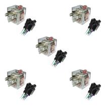 Relé Auxiliar C/fusível C/led 40/30a 12v Universal - 5 Pçs Relé Auxiliar C/fusível C/led 40/30a 12v Universal - 5 Pçs