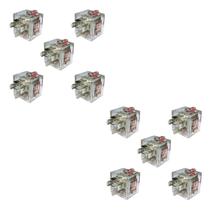 Relé Auxiliar C/fusível C/led 40/30a 12v Uso Geral - 10 Pçs