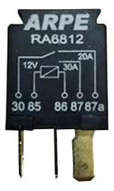 Relé Auxiliar Mini 12v 30/20a 5 Terminais Reversível Toyota Relé Auxiliar Mini 12v 30/20a 5 Terminais Reversível Toyota