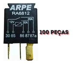 Relé Auxiliar Mini 30/20a 5 Term Reversível Gm Ford Vw 100pç Relé Auxiliar Mini 30/20a 5 Term Reversível Gm Ford Vw 100pç