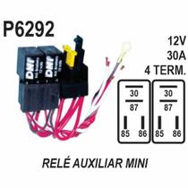 RELE AUXILIAR para 4 TERMINAIS SEM SUPORTE 12V 40AMP DUPLO C