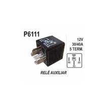 RELE AUXILIAR para UNIVERSAL 12V 30/40AMP COM SUPORTE (5 SAI