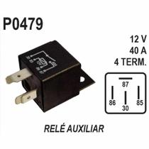 RELE AUXILIAR para UNIVERSAL 12V 40AMP SEM SUPORTE (4 SAIDAS