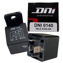 Rele Auxiliar Universal 5 Terminais 12 Volts 40/10 Amperes Com Suporte Dni0140