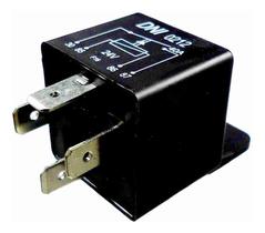 Relé Auxiliar Universal C/ Suporte 4 Terminais 40a 24v Relé Auxiliar Universal C/ Suporte 4 Terminais 40a 24v