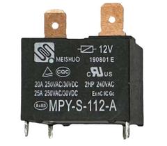 Rele dc 12 volts - 20a 250v - meishuo - mpy-s-112-a - para ar condicionado