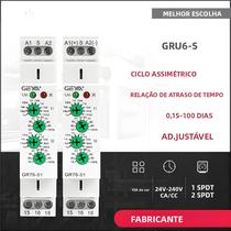 Relé De Ciclo GEYA GRT6-S 24V-240V AC/DC SPDT 220V 10A Relé Eletrônico De Repetição