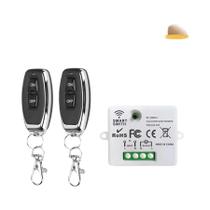 Relé De Controle Magnético Miniatura 10A 110V 220V Interruptor De Parede Sem Fio RF433 Para Lâmpada