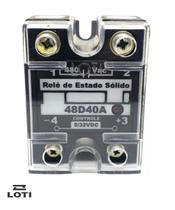 Rele de Estado Sólido Loti 48D40A - 40A- 480vac - Controle 5/32VDC