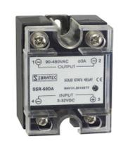 Relé de Estado Sólido Monofásico SSR- Controle de 3~32Vcc - Tensão de 30~480Vca