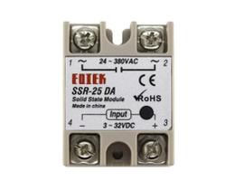 Relé De Estado Sólido Ssr-25da-25a 24-380ac E 3-32dc Fotek