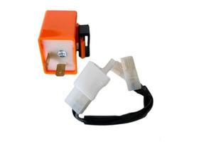 Rele de Pisca P/ Moto - Modelo Universal (2 Pinos) C/ Regulagem