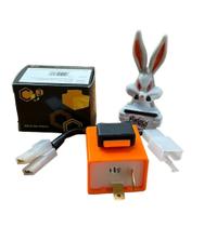 Rele de Pisca P/ Moto - Modelo Universal (2 Pinos) C/ Regulagem + Enfeite Emoji