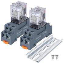 Relé de potência eletromagnético VAMRONE MY2NJ 12V AC 10A com soquete