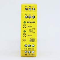 Rele de Segurança Bi-Manual NR12 DPX-257 24Vca/Vcc T158 Digimec
