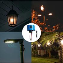 Relé Fotocélula Automático Bivolt com Base Sensor Crepuscular para Iluminação Externa