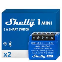 Relé Inteligente Shelly 1 Mini Gen3 - WiFi e Bluetooth 8A