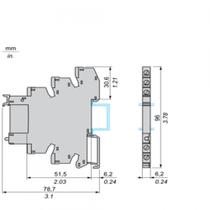 Relé Interface conjunto c/ parafuso RSL1PVJU 12vcc/vca 6mm Schneider Electric