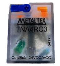 Relé Metaltex Tna4rc3 24vcc 5a 4 Contatos Com Led