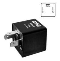 Rele pisca vw/ gm/ ford/ audi/ fiat 12v 3 terminais sem suporte caneca 32mm