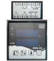 Rele tempo temperatura sms 25 300c j 90 240vca j digimec