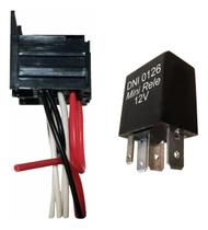 Relé Ventilador Ar Condicionado C/chicote Gm Fiat Ford Omron