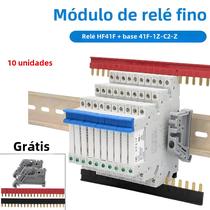 Relés SSR Ultrafinos (10 Peças) - 6A - Montagem em Trilho DIN - 5V/12V/24V Relés SSR Ultrafinos (10 Peças) - 6A - Montagem em Trilho DIN - 5V/12V/24V