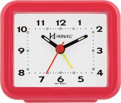 Relgio despertador herweg 2612-269 vermelho pantone